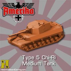 Type 5 Chi-Ri Medium Tanks have superior main guns and therefore may choose a tactical unit as a casualty on a Luck Shot of 1 or 2.