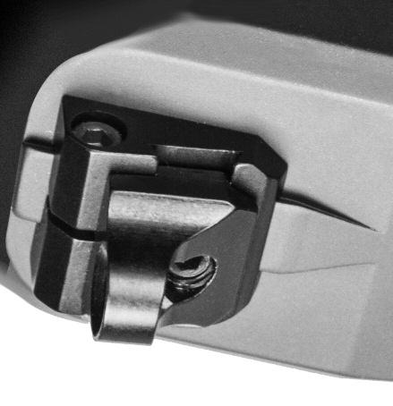 REAR SIGHT ADJUSTMENT WARNING: ALWAYS ENSURE THAT THE RIFLE IS UNLOADED BEFORE ATTEMPTING TO ADJUST THE SIGHTS. The rear sight (FIGURE 55) is adjustable for windage and elevation.