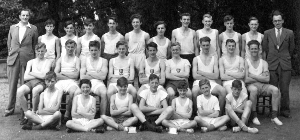 Boys Athletics The photo was sent in by Jacqueline Leonard. Some of the names have been sent in by Geoff Govier. Thank you. Back Row L-R: Mr.