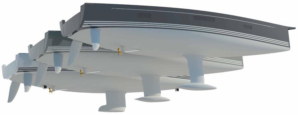 Foil options The X6 is proposed with three keel versions: 2.6 m draft composite lead/cast iron L Keel 3.0 m draft composite lead/cast iron T Keel 3.