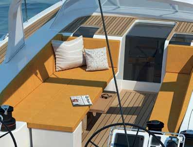 The transom door is operated by hydraulic rams and integrates tender rollers,