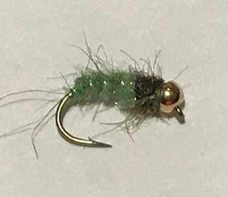 Fly of the Month Caddis Pupa As tied by Bob Carlson at our Feb. 5 th Meeting Hook: Tiemco 2487 size 12 Thread: Olive 8/0 Head: Brass bead 1/8 Tie in crystal flash for ribbing.