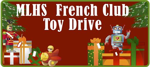 Joyeux Noel - French Club Toy Drive Handy Mira Loma At-A- Glance Calendar Volunteer for Bingo Thou$ands for your Team or Club Mira Loma French Club will be holding its 15th annual toy drive from