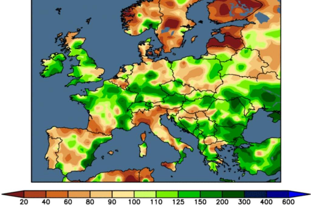 EXTREME WEATHER EVENTS IN EUROPE 30 DAY PRECIPITATION ANALYSIS OF ANOMALIES 13