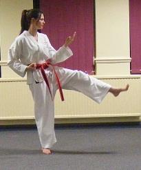 front kick where you pull the hips