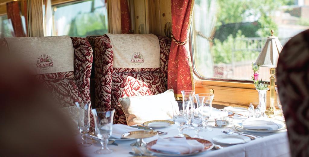 SEATING SAMPLE ITINERARY The Northern Belle reflects the style of Britain s famous 'Belle' & Pullman trains of the 1920 s & 30 s.