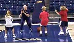 DRILL #3 QUICK STOPS 7 Players learn to come to a stop while maintaining control and balance. Drill can be conducted anywhere on the court. Players line up in a horizontal line facing the coach. 2.