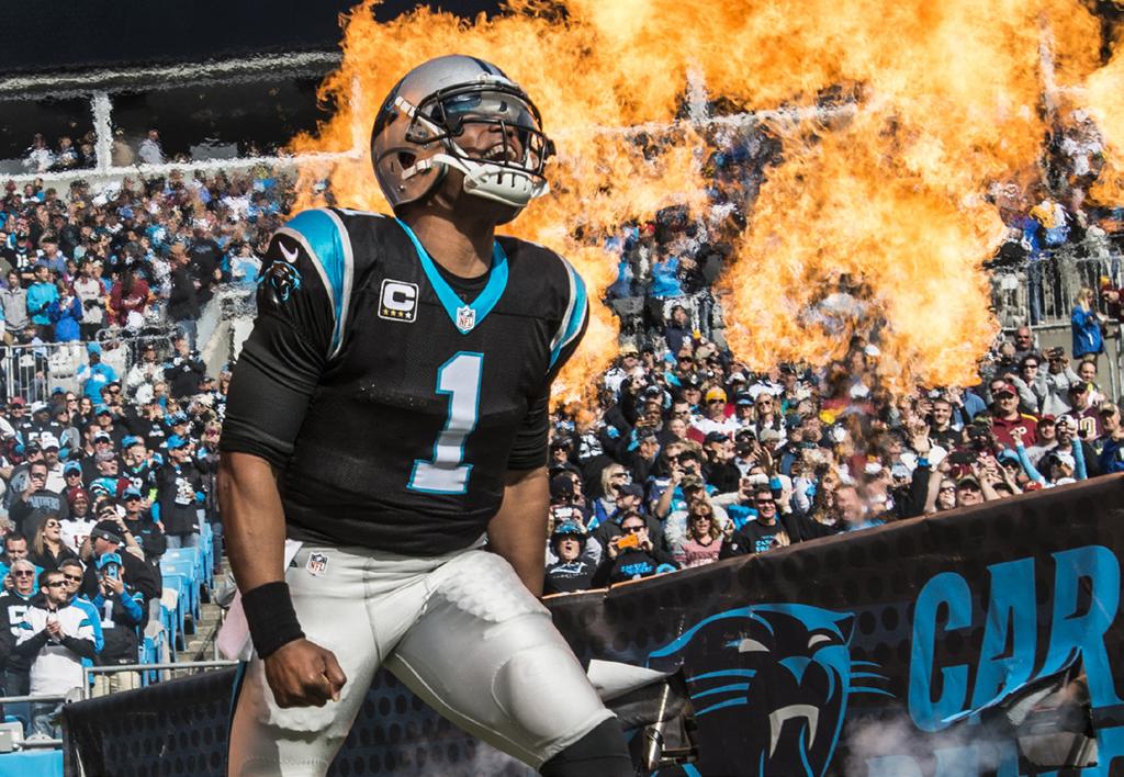 Quarterback Cam Newton scored 24 total touchdowns in 2016 to push his career total to 184, the second-most by a quarterback in his first six seasons in NFL history.