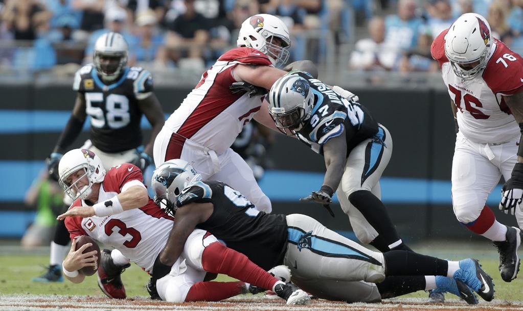 PANTHERS FINISH SECOND IN SACKS Behind an NFL-leading 35 total sacks in the final 10 weeks of the 2016, the Carolina Panthers finished the season ranked second in the League with 47 sacks.