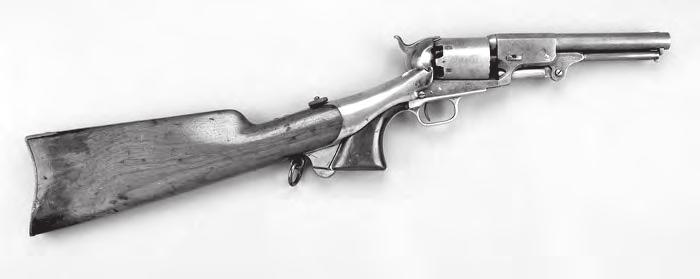 Colt Dragoon No. 3 Single-Action, Cap-&-Ball Revolver A version of the Colt Dragoon that can be fitted with a removable stock.