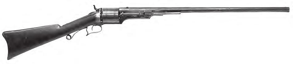 Colt-Paterson Model 1836 Cap-&-Ball, Repeating, Revolver Rifle This rifle uses a revolver mechanism similar to that of the