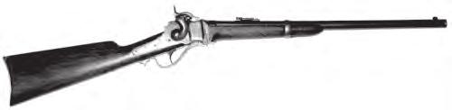 Sharps 1855 Carbine Cap-&-Ball, Single-Shot Rifle This rifle uses a percussion cap, but is a breechloader, so it can be