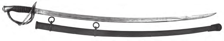 Saber Cavalry Sword A single-edged, curved sword with stabbing point,
