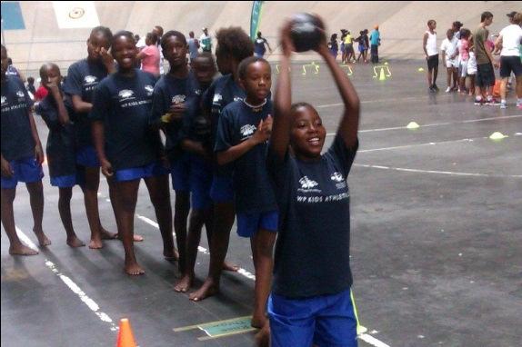 Kids participated in an event on 3 March in Bellville Veledrome.