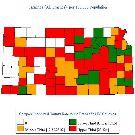 Annually, KDOT looks at the top ten counties in crashes.
