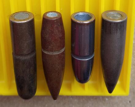 FMJ bullets are used in the military to improve feeding characteristics. The harder gilding was less prone to deformation than softer exposed lead.