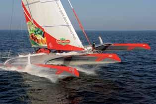 0 For gennakers up to 350 m² 80' Maxi Trimaran -