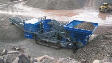 For example, all stone quarry plants are diesel-electric driven and are thus particularly suited for combined operation with an upstream Kleemann crusher.