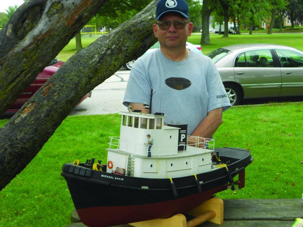 Preserving maritime heritage through scale boating WSBA member Bill Pelky with his scale tugboat model Michael David.