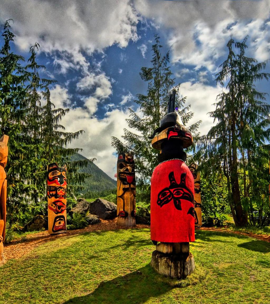 WHERE THE EAGLE WALKS NATIVE TOUR 3 HOURS Today you will have the unique opportunity to meet local guide and Tlingit elder, Mr.