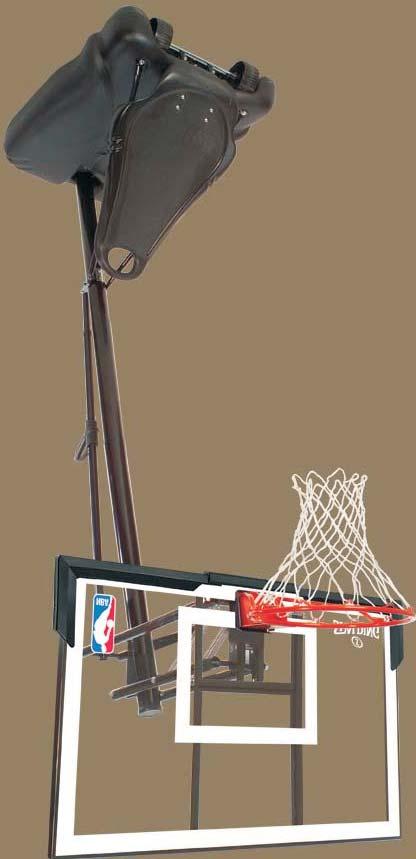 NBA GOLD PORTABLE + Mobile basement + Round, three-part pole system (O 8,89 cm) + Backboard made of transparent acrylic + Solid H-frame board mount and additional board protection + Improved