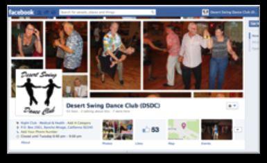 Let s brush up on those skills OUR&NEW&DANCE&VENUE&is&Indian&Canyons&Golf& 2 Our$Schedule$$ DSDC needs you to LIKE us on FACEBOOK and View this Newsletter on our Website www.desertswingdanceclub.