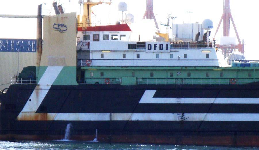 The contact area of both vessels was in the aft area of the JAN MARIA on starboard side of the vessel (cf. figure 4 below).
