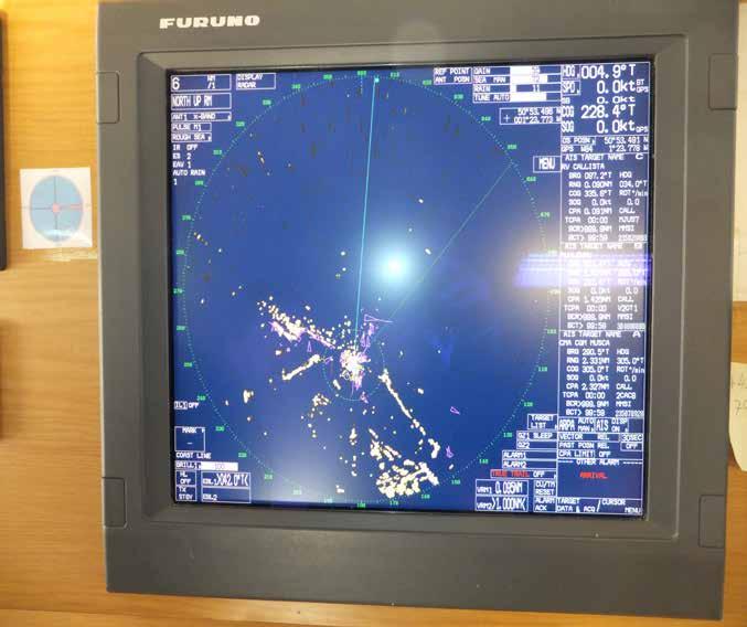 Figure 10: AIS information on Paula C s port radar display Paula C s crew included three able seamen (AB), none of whom were allocated lookout duties.