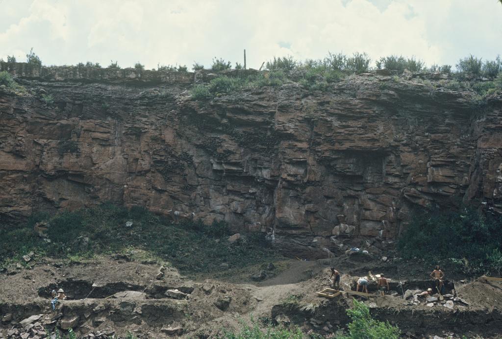 Overview of the 1970 excavation.