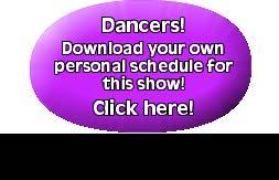 Monday, July 3rd Senior/Teen Small Groups (P) Open... 8:00 AM Adult Folkloric... 8:07 AM Clogging... 8:10 AM Character Routine... 8:21 AM Tap... 8:24 AM Adult Tap... 8:38 AM Lyrical Jazz.