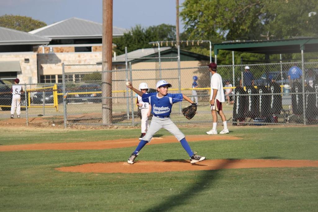 Step Two Take Away Position Photo of Brock Floyd provided by Jennifer Simon 2011 Centex 10U All Star Season The first step in developing good throwing mechanics involves moving the arm into the
