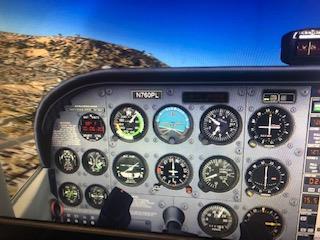 Note the airspeed Indicator and how slow we can get
