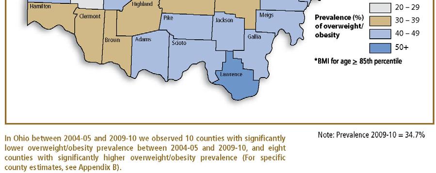 in the county is 30 39% (based on the Ohio