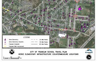 Franklin School Travel Plan Infrastructure Countermeasures: Sidewalk Improved