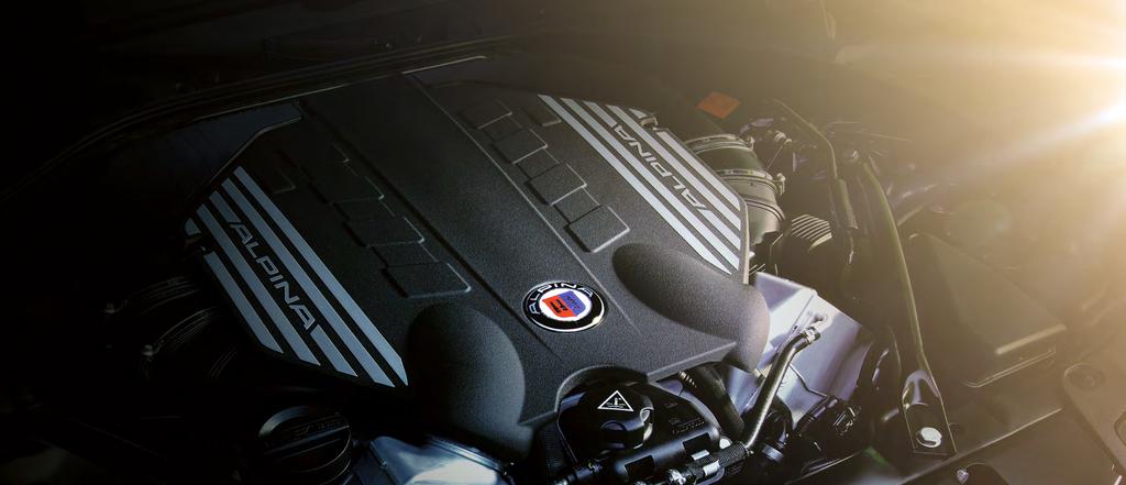 first class PERFORMANCE and ECONOMY The BMW ALPINA B6 Bi-Turbo is powered by a 4.4 litre V8 Bi-Turbo engine known amongst aficionados as the embodiment of power, torque and refinement.
