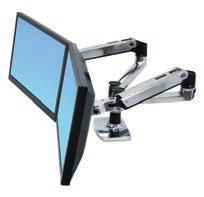 99 Pole-Mounted Monitor Arm, Dual Monitors up to 30", up to 25 lbs.