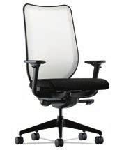 , 41 1 /4" to 44 3 /4"h, Black/Black Mesh/Black Base E. F. G. H. 18 HON Endorse Collection E. HON-LWIM2ACU42 Each 559.99 Endorse Mesh Mid-Back Work Chair, Supports up to 300 lbs.