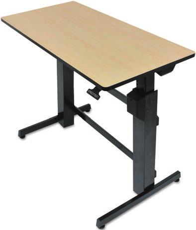99 WorkFit-B Sit-Stand Base, Light-Duty, 29"w 25 3 /4"d 50 7 /8"h, Black Ergotron WorkFit-D Sit-Stand Desk ERG-24271928