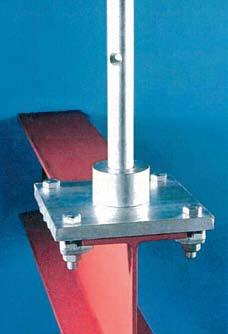 TYPE 8 TYPE 8 Weldless pedestals are the latest in the comprehensive KEE ROOFPOINT range of anchor pedestals for use with Class C horizontal wire safety systems to EN 795 and BS 7883.