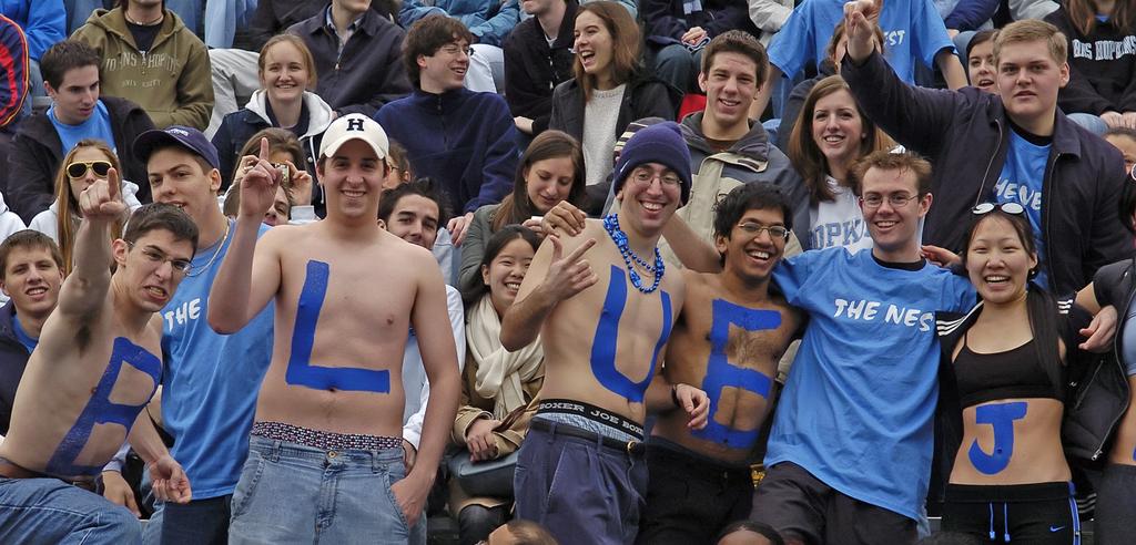 Medical over the Hopkins football team) to the 100th game in the storied men s lacrosse rivalry between Johns Hopkins and Maryland (a 14-10 JHU win on April 17, 2004 in front of a standing-room only