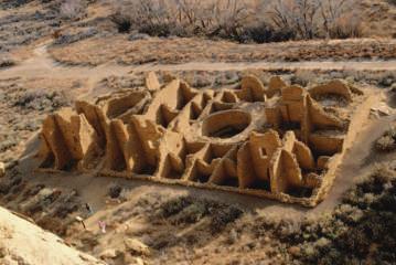 This building style is known as the pueblo, or planned town. Some of these pueblos were located on the sides of cliffs.