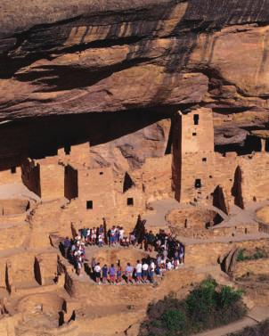 By looking at what the Anasazi left behind, archeologists know that they spent most of their time in the courtyards. They made baskets, pottery, jewelry, and tools.