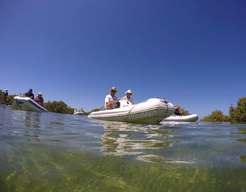 A highlight for all who attend the Kooringal Experience is the exploring the tidal areas by tender.