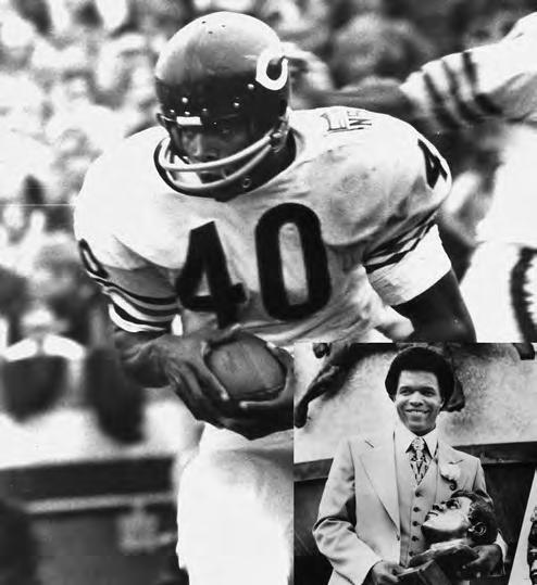 34 - Gale Sayers 35 - Jim Brown Youngest Hall of Famers When Enshrined 36 - Dick Butkus, Earl Campbell, Barry Sanders 37 - Kellen Winslow 38 -
