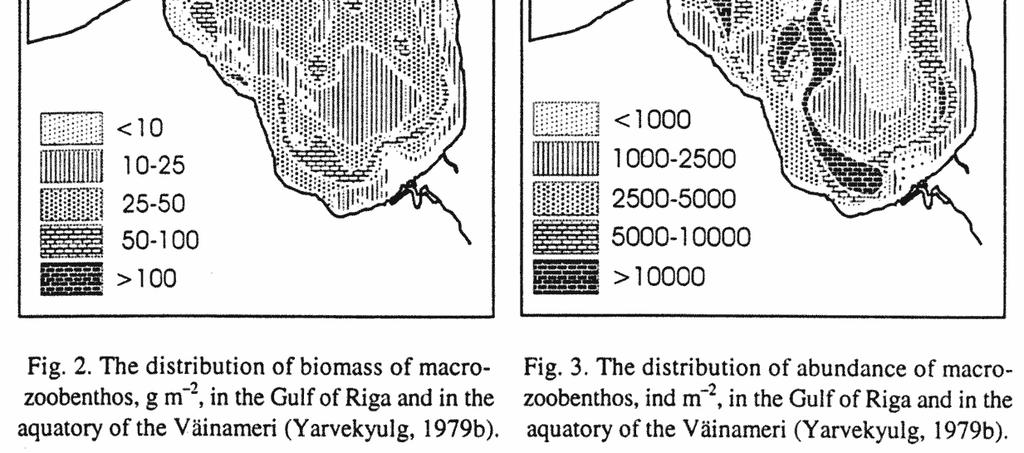 Gaumiga & Lagzdinsh (1995) reported that biomass and abundance of zoobenthos have considerably increased in the Gulf of Riga over the course of the last 30 years. J. Kotta & I.