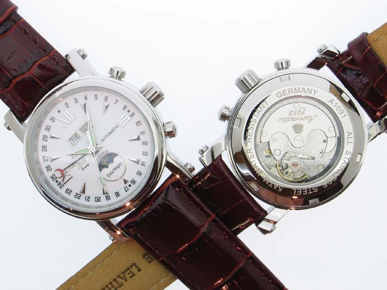 high quality automatic movement with 35 juwels - mineral glas - screwed