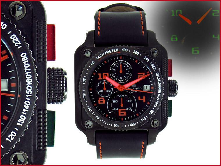13. Tauchmeister 1937 XL RACING Precision-Chronograph Technical Data: 60 min indicator for