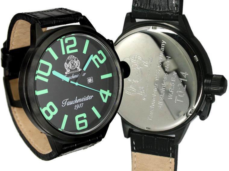 6. Tauchmeister 1937 XXXXL Military central second indicator Date indicator at 3:00 (quick winding with the crown at Pos.