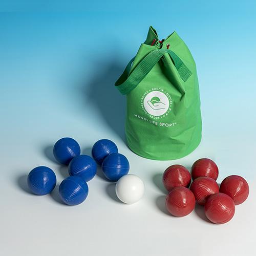 BOCCIA LAWN EXP1012 Boccia Lawn - for outdoor play on sand or grass - 13 balls with a good grip (φ 8,3