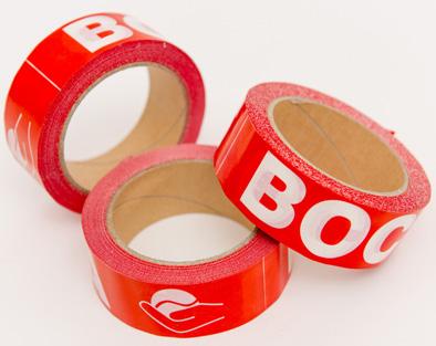EXP1137 Red/white boccia tape for marking the court, 48 rolls in a